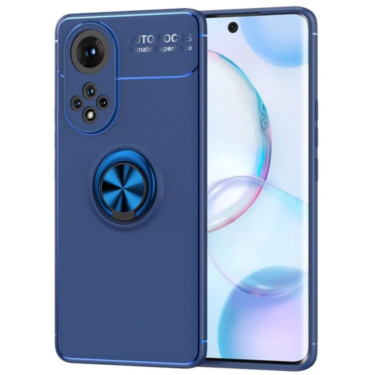 Чохол з магнітним кільцем UniCase Magnetic Ring для Huawei Nova 9 - Blue: фото 1 з 16