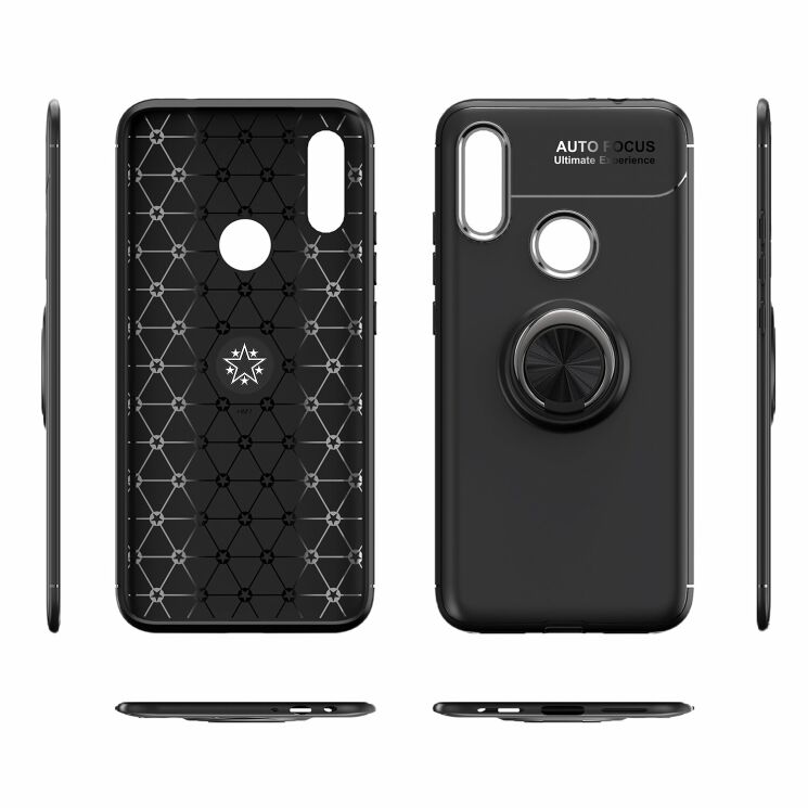Чехол с магнитным кольцом UniCase Magnetic Ring для Xiaomi Redmi 7 - Black / Red: фото 11 из 14