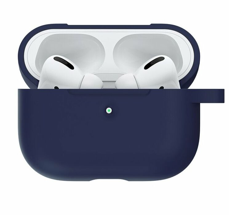 Захисний чохол UniCase Simple Stylish для Apple AirPods Pro - Dark Blue: фото 3 з 7