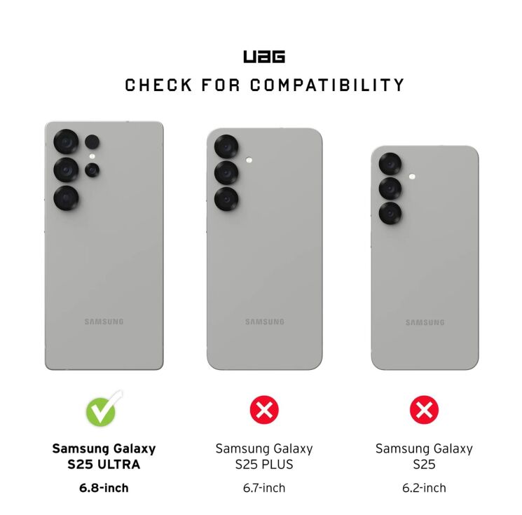 Захисний чохол URBAN ARMOR GEAR (UAG) Pathfinder Clear MagSafe для Samsung Galaxy S25 Ultra (S938) 2144831BV02 - Active Lava Lanyard: фото 4 з 8