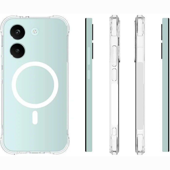 Защитный чехол WANLONFENG Clear MagCase для Xiaomi Poco X8 Pro - Transparent (409059T) Защитный чехол WANLONFENG Clear MagCase для Xiaomi Poco X8 Pro - Transparent: фото 5 из 6