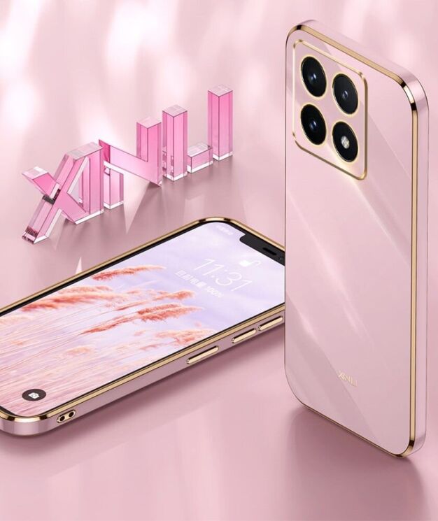 Защитный чехол XINLI Porcelain Design для Xiaomi 14T - Black: фото 8 из 9