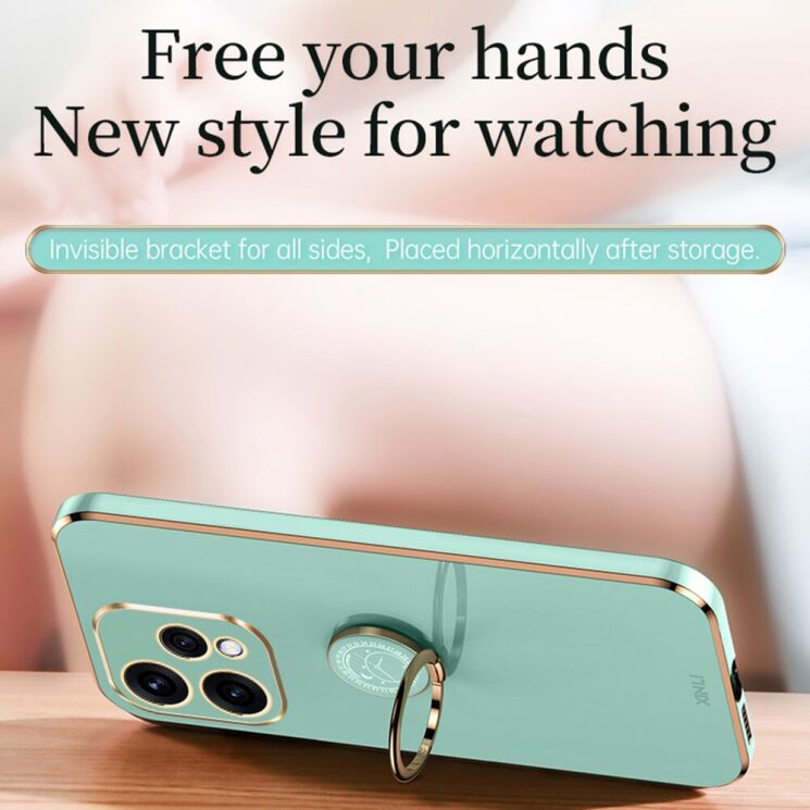 Захисний чохол XINLI Porcelain Ring для OPPO Reno 15 - Cyan: фото 3 з 6