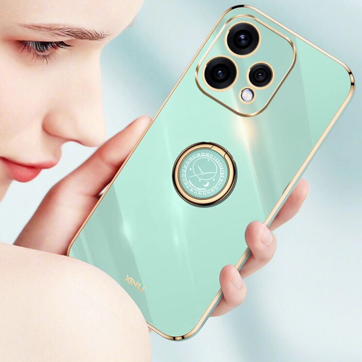 Захисний чохол XINLI Porcelain Ring для OPPO Reno 15 - Cyan: фото 4 з 6
