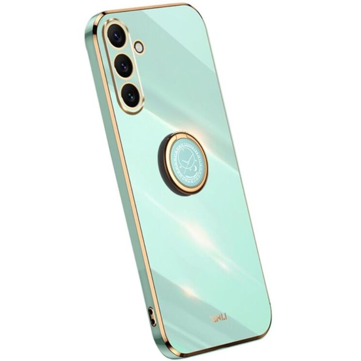 Защитный чехол XINLI Porcelain Ring для Samsung Galaxy A16 (A165) - Cyan: фото 1 из 5