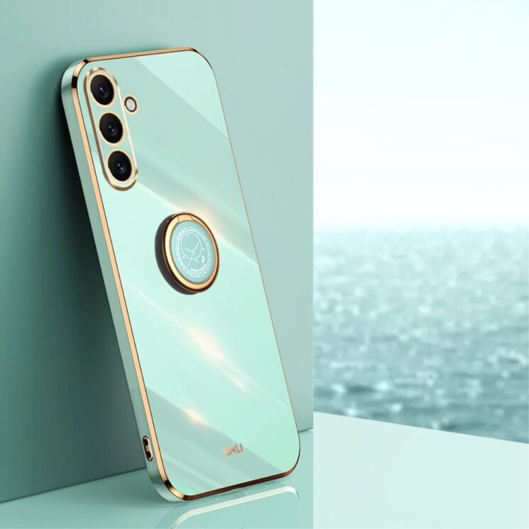 Защитный чехол XINLI Porcelain Ring для Samsung Galaxy A16 (A165) - Cyan: фото 2 из 5