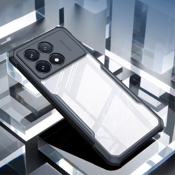 Защитный чехол XUNDD Rugged Case для Xiaomi Poco F6 Pro - Black: фото 3 из 10