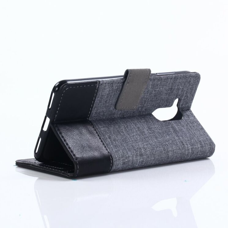 Чехол-книжка MUXMA Canvas Diary для Sony Xperia XZ2 Compact - Black: фото 11 из 14