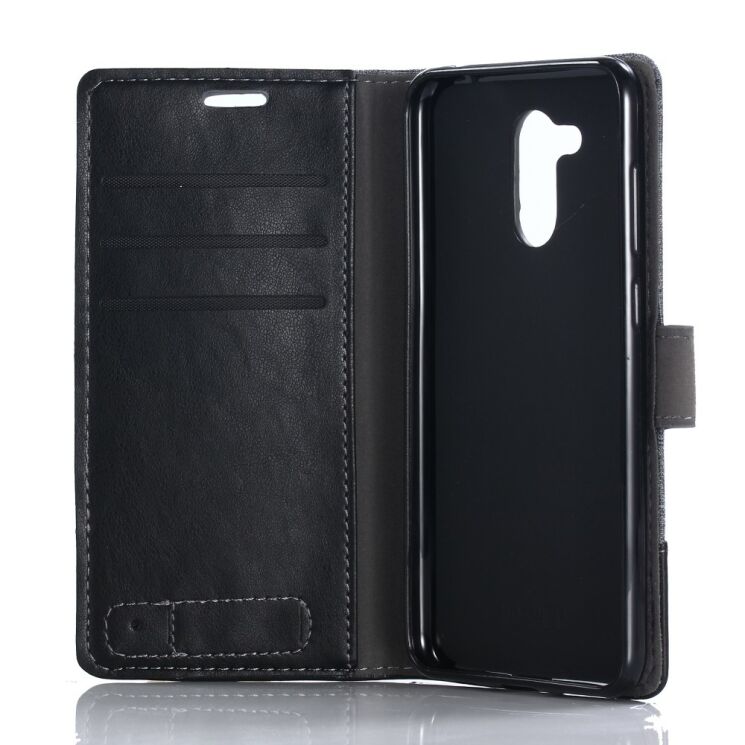 Чехол-книжка MUXMA Canvas Diary для Sony Xperia XZ2 Compact - Black: фото 10 из 14