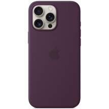 Оригинальный чехол Silicone Case with MagSafe для Apple iPhone 16 Pro Max (MYYW3) - Plum: фото 1 из 5