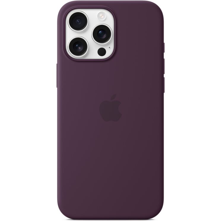 Оригинальный чехол Silicone Case with MagSafe для Apple iPhone 16 Pro Max (MYYW3) - Plum: фото 4 из 5