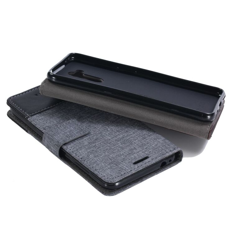 Чехол-книжка MUXMA Canvas Diary для Sony Xperia XZ2 Compact - Black: фото 13 из 14