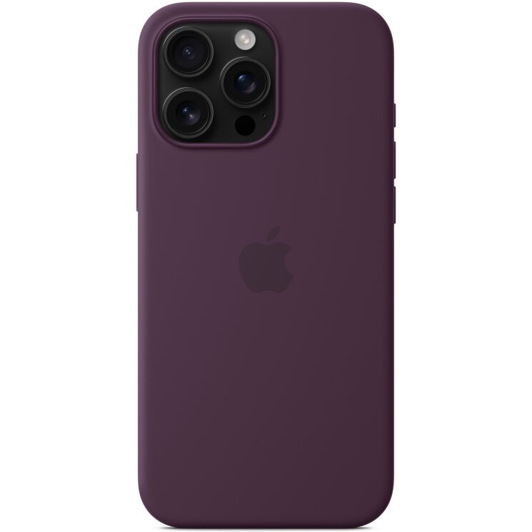 Оригинальный чехол Silicone Case with MagSafe для Apple iPhone 16 Pro Max (MYYW3) - Plum: фото 2 из 5
