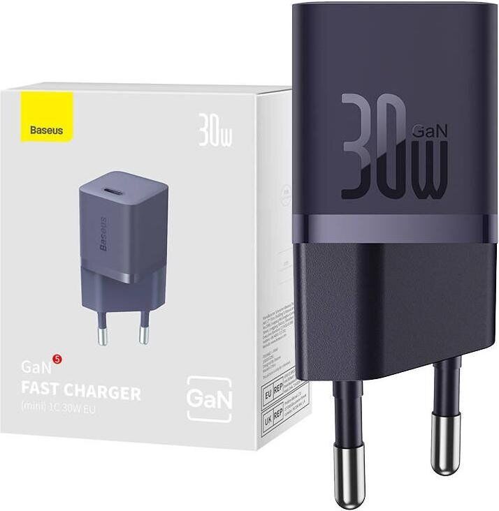 Сетевое зарядное устройство Baseus GaN5S Fast Charger 1C 30W (P10162504) - Midnight Purple: фото 6 из 21