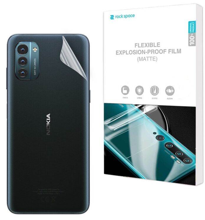 Антибликовая пленка на заднюю панель RockSpace Explosion-Proof Matte для Nokia G21 / G11: фото 1 из 9