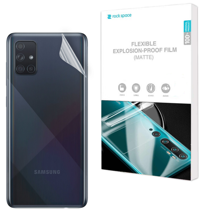 Антиблікова плівка на задню панель RockSpace Explosion-Proof Matte для Samsung Galaxy A71 (A715): фото 1 з 10