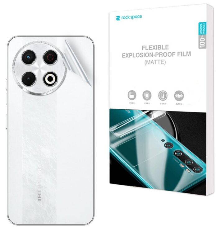 Антиблікова плівка на задню панель RockSpace Explosion-Proof Matte для TECNO Spark 30 Pro: фото 1 з 9