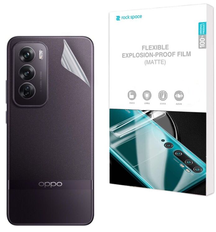 Антиблікова плівка на задню панель RockSpace Explosion-Proof Matte OPPO Reno 12 Pro: фото 1 з 9