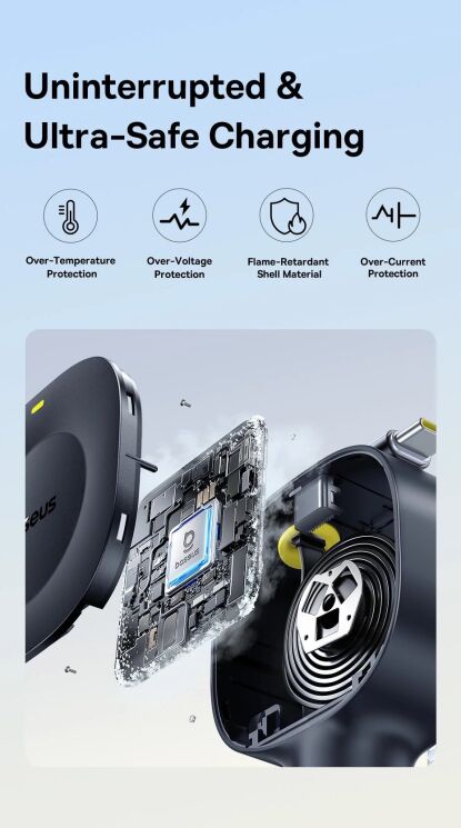 Автомобільний зарядний пристрій Baseus PrimeTrip VR2 45W 1C + кабель Type-C (C02069) - Cosmic Black: фото 11 з 18