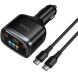 Автомобільний зарядний пристрій Hoco Z70 PD45W (2Type-C + USB) + кабель Type-C to Type-C - Black (923427B). Фото 2 з 8