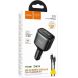 Автомобільний зарядний пристрій Hoco Z70 PD45W (2Type-C + USB) + кабель Type-C to Type-C - Black (923427B). Фото 6 з 8