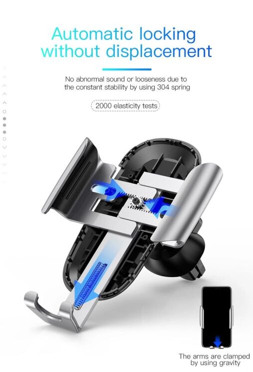 Автомобильный держатель Baseus Future Gravity (SUYL-WL01) - Black: фото 11 из 16