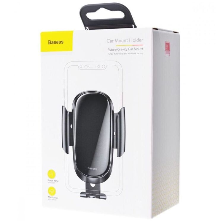 Автомобильный держатель Baseus Future Gravity (SUYL-WL01) - Black: фото 5 из 16