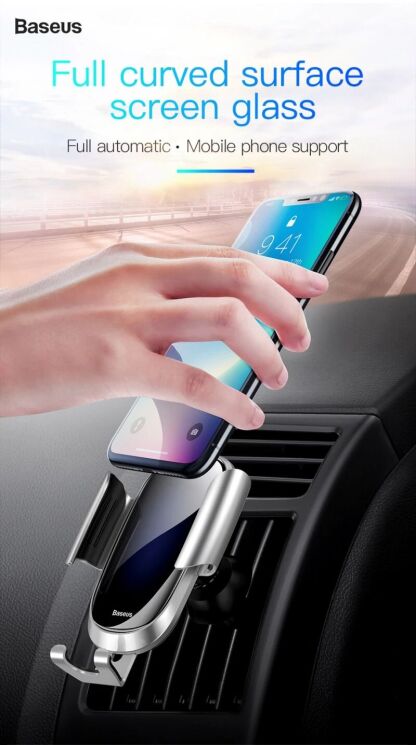 Автомобильный держатель Baseus Future Gravity (SUYL-WL01) - Black: фото 10 из 16