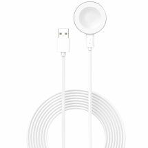 Бездротовий зарядний пристрій Deexe Metal Charger Type-C для Huawei Watch 3 / 3 Pro / 4 / 4 Pro / 5 / GT 5 / GT 5 Pro / GT 4 / GT 3 / GT 3 Pro / GT 3 SE / GT 2 Pro / GT 2 Pro ECG / Fit 4 / Fit 4 Pro - White: фото 1 з 7