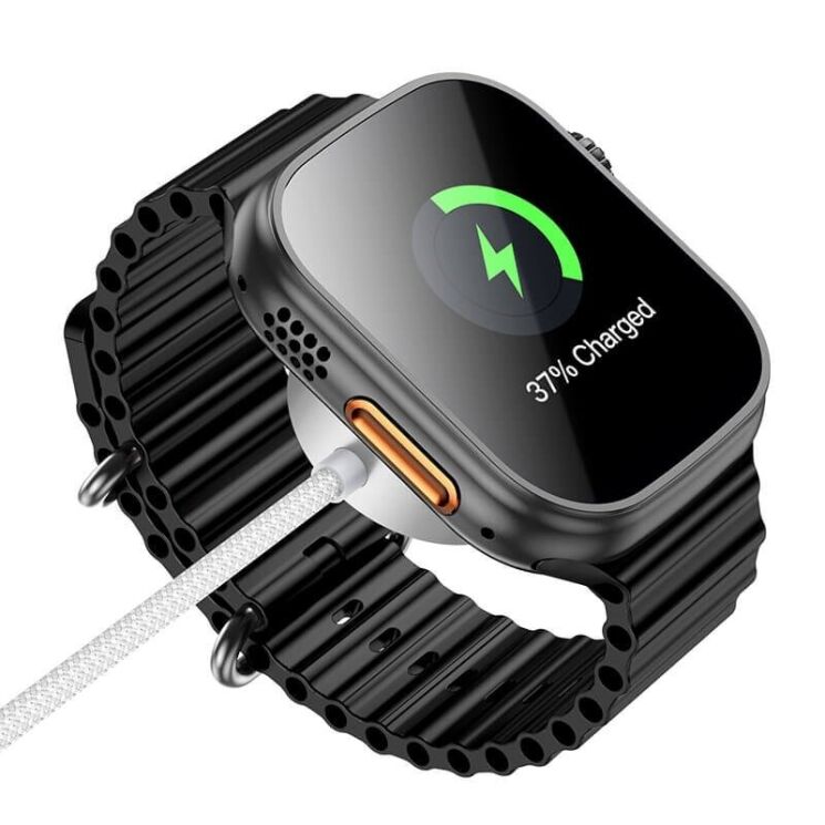 Беспроводное зарядное устройство Hoco CW59 для Samsung Galaxy Watch / Apple Watch - White: фото 2 из 9