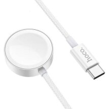 Беспроводное зарядное устройство Hoco CW59 для Samsung Galaxy Watch / Apple Watch - White: фото 1 из 9
