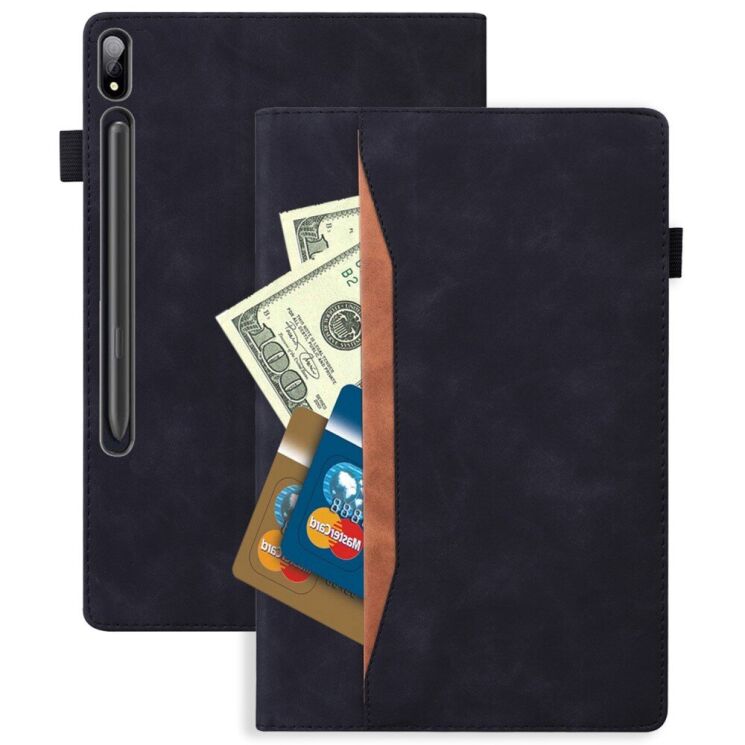Чехол Deexe Business Style для Samsung Galaxy Tab S7 / S8 / S9 / S9 FE / S10 FE (T870/T875/X700/X706/X710/X716/X510/X516/X520/X526) - Black: фото 10 из 10