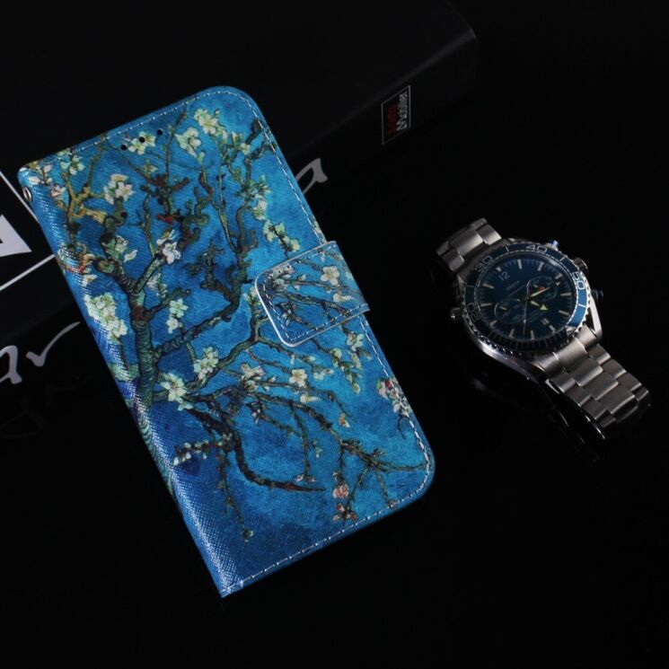 Чехол Deexe Life Style Wallet для Infinix Note 30 VIP - Apricot Flowers: фото 6 из 8