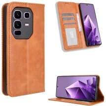 Чехол Deexe Retro Style для Infinix Note 50 Pro Plus - Brown: фото 1 из 18