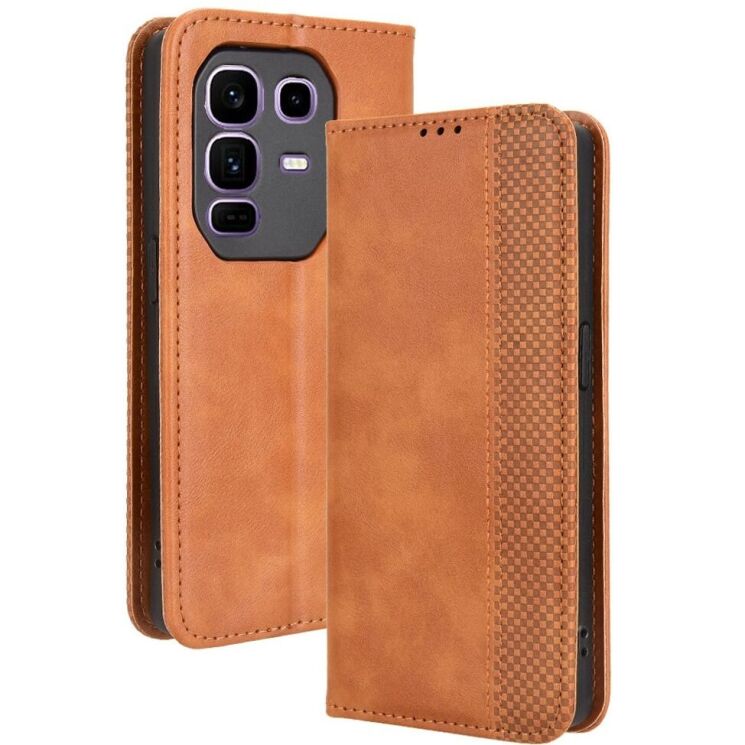 Чехол Deexe Retro Style для Infinix Note 50 Pro Plus - Brown: фото 8 из 18