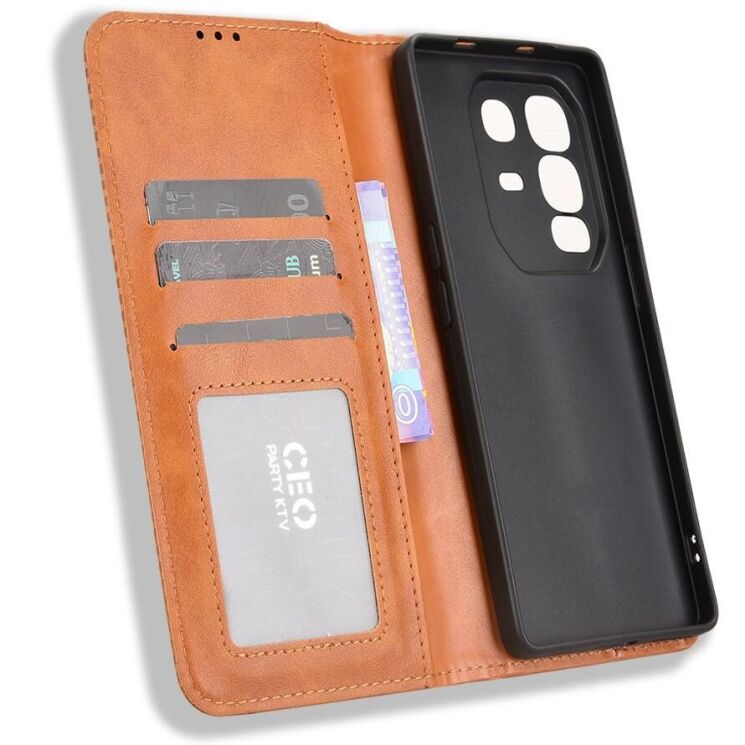 Чехол Deexe Retro Style для Infinix Note 50 Pro Plus - Brown: фото 4 из 18