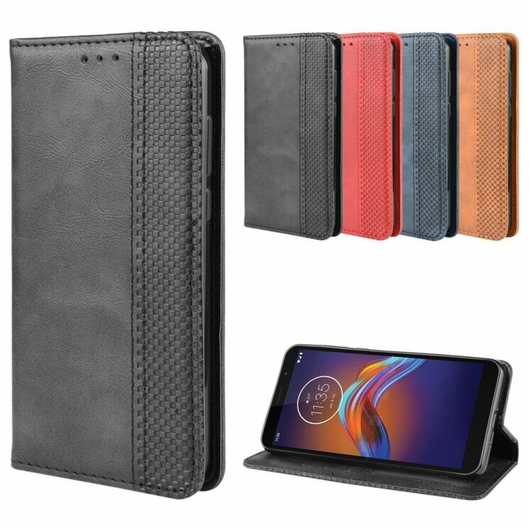 Чохол Deexe Retro Style для Motorola Moto E6 Play (XT2029) - Black: фото 12 з 19