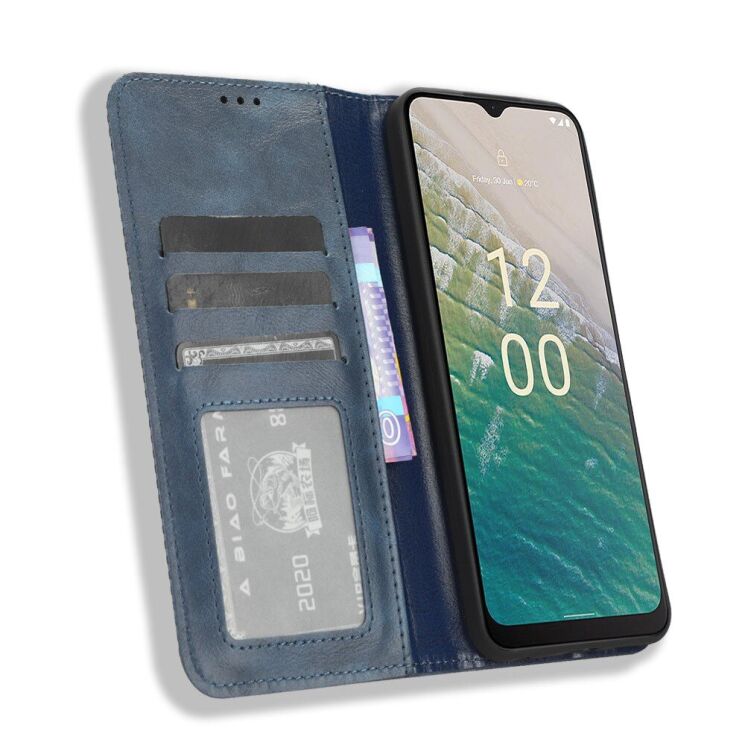 Чехол Deexe Retro Style для Nokia C32 - Blue: фото 3 из 8