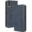 Чехол Deexe Retro Style для Nokia C32 - Blue (327404L)