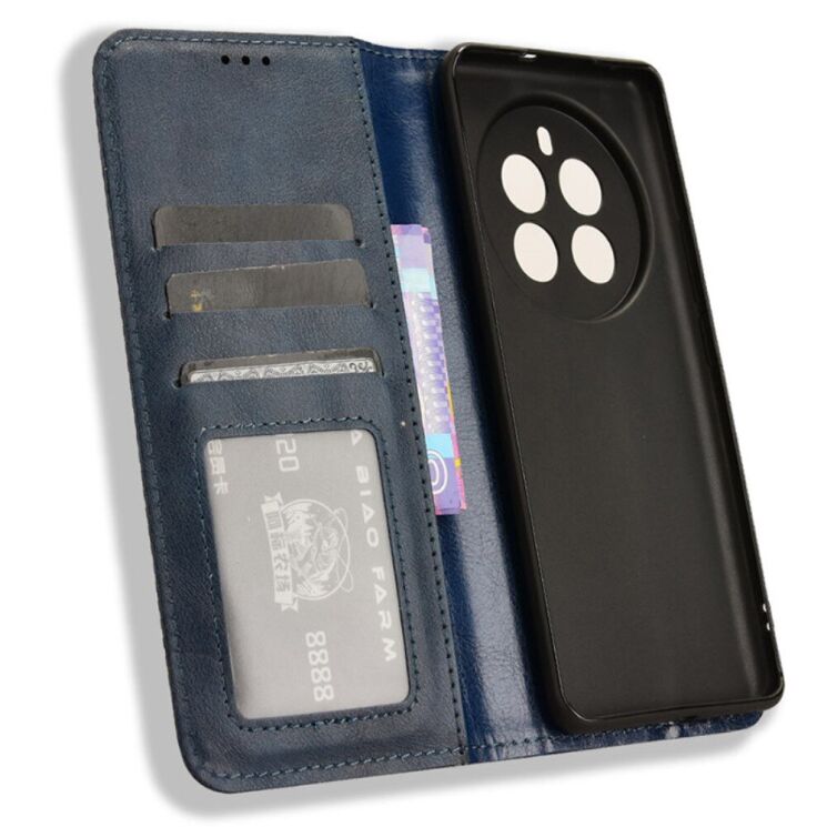 Чехол Deexe Retro Style для Realme 12 / 12 Plus - Blue: фото 4 из 7