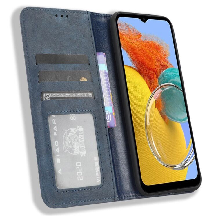 Чехол Deexe Retro Style для Samsung Galaxy M34 (M346) - Blue: фото 2 из 7