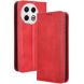 Чехол Deexe Retro Style для TECNO Spark 30 Pro - Red (373600R). Фото 1 из 8