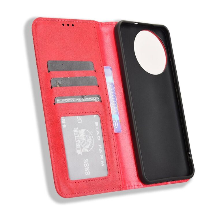 Чехол Deexe Retro Style для TECNO Spark 30 Pro - Red: фото 4 из 8