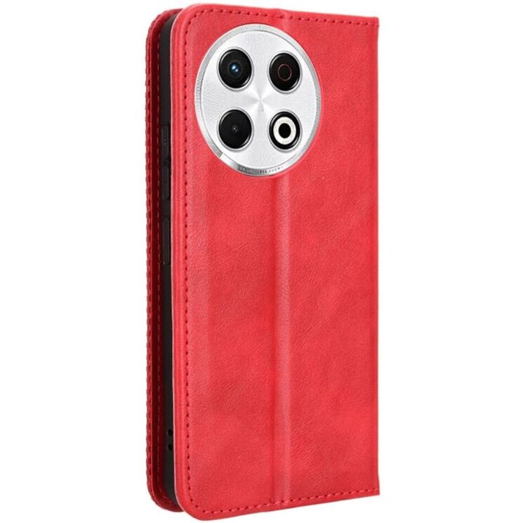 Чехол Deexe Retro Style для TECNO Spark 30 Pro - Red: фото 6 из 8
