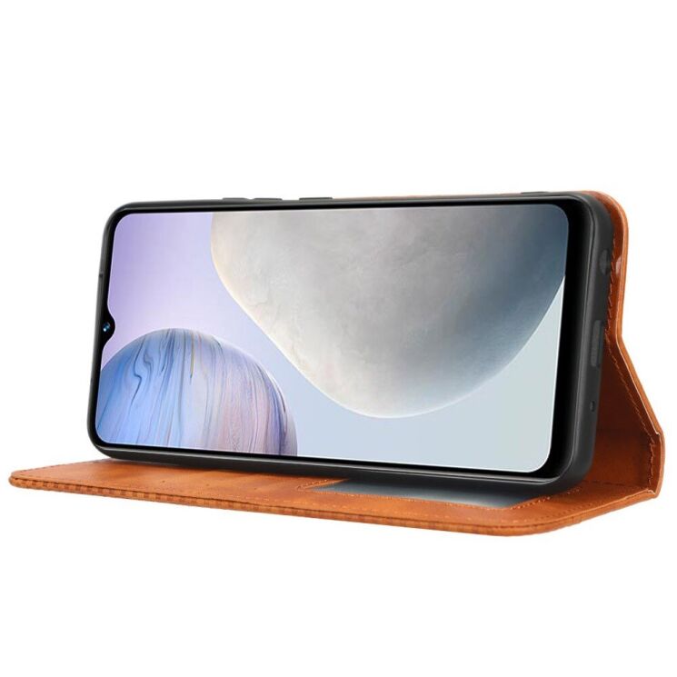 Чехол-книжка Deexe Retro Style для VIVO Y02 - Brown: фото 3 из 8