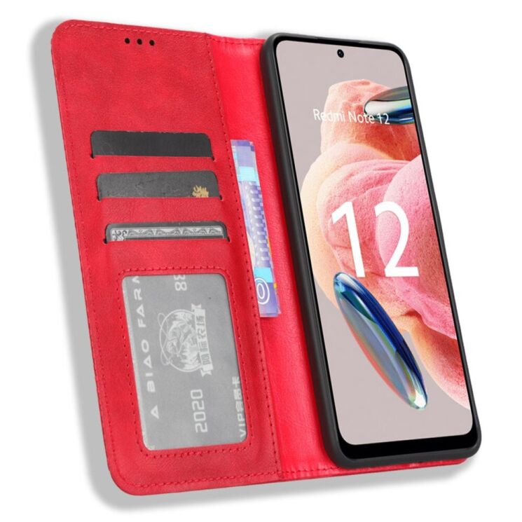 Чехол Deexe Retro Style для Xiaomi Redmi Note 12 - Red: фото 2 из 8