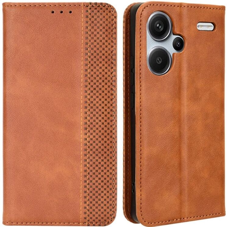 Чохол Deexe Retro Style для Xiaomi Redmi Note 13 Pro+ - Brown: фото 1 з 6