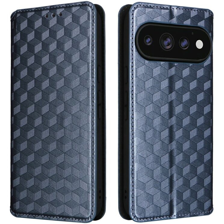 Чехол Deexe Rhombus Book для Google Pixel 11 / 11 Pro - Blue: фото 1 из 7