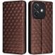 Чехол Deexe Rhombus Book для OPPO A3x / A3 / A40m - Brown (365301Z). Фото 1 из 8