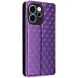 Чехол Deexe Rhombus Book для OPPO Reno 15 - Purple (405738V). Фото 7 из 7